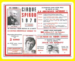 Publicité pour le Cirque Spirou. Publicité pour le Cirque Spirou.