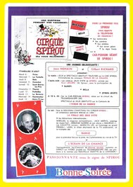 Publicité pour le Cirque Spirou. Publicité pour le Cirque Spirou.