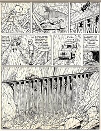 Maurice Tillieux - Gil Jourdan- Le Chinois a deux roues- planche 18 - Planche originale