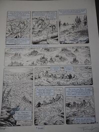 Ersel - Planche originale à l'encre de Ersel, la série "Les Pionniers du Nouveau Monde" - Comic Strip