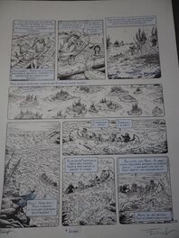 Ersel - Planche originale à l'encre de Ersel, la série "Les Pionniers du Nouveau Monde" - Planche originale