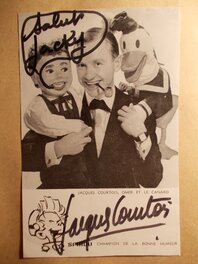 unknown - Carte dédicacée du Cirque Spirou (11) Jacques COURTOIS, circa 1960. - Œuvre originale