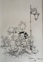 Radič-Miša Mijatović - Hommage à Franquin - Original Illustration