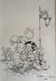 Radič-Miša Mijatović - Hommage à Franquin - Illustration originale