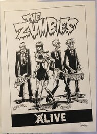 Julien/CDM - Page titre (ou presque) des Zumbies - Planche originale