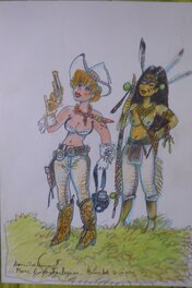 Marc Wasterlain - Jeanette pointu - Illustration originale