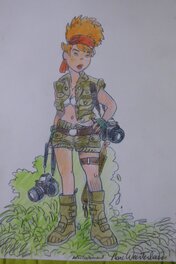 Marc Wasterlain - Jeanette pointu - Original Illustration