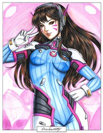 Divine Immortality - D.va (Overwatch) - Original Illustration