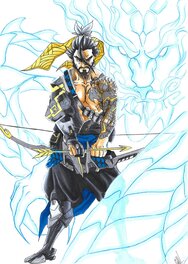 Melfis - Hanzo (Overwatch) - Illustration originale