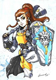 Arnaud Hermant - Brigitte (Overwatch) - Original Illustration
