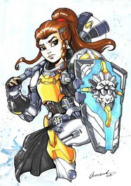 Arnaud Hermant - Brigitte (Overwatch) - Original Illustration