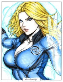 Divine Immortality - Invisible Woman - Illustration originale