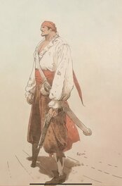 Christian Rossi - Capitaine La Guibole - Illustration originale