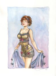 Paul Salomone - Magot lingerie - Illustration originale