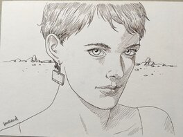 André Juillard - Croquis - Illustration originale