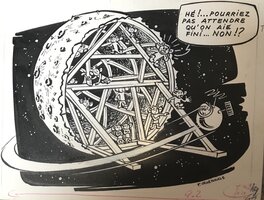 François Craenhals - Craenhals - publie journal tintin - Illustration originale