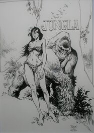 Frank Pé - Jungla - Original Illustration