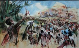 René Follet - Isandlwana - Illustration originale