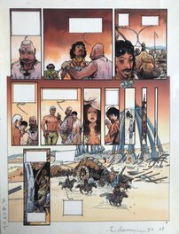 André Houot - Septentryon tome 1 pl 18 mise en couleur - Original art