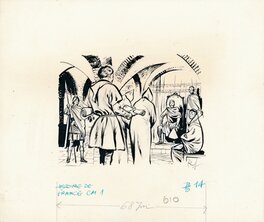 René Follet | 1964 | Histoire de France p14: Charlemagne recoit des savants