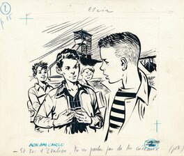 René Follet - René Follet | 1959 | Mon ami Carlo - Illustration originale