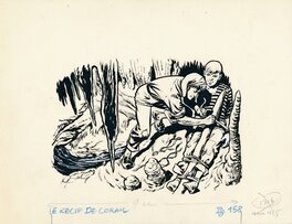 René Follet - René Follet | 1955 | Le récif de corail 158 - Original Illustration