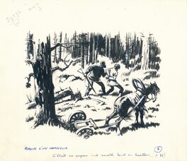 René Follet - René Follet | 1960 | Récits d’un chasseur 036 - Original Illustration
