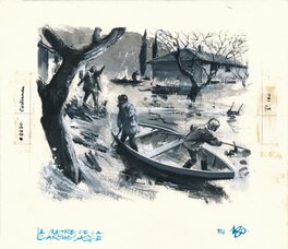 René Follet - René Follet | 1964 | Le maître de la Barthelasse 180 - Illustration originale