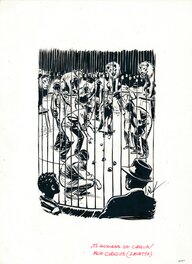 René Follet - René Follet | 1980 | 15 histoires de cirque: Mon cirque (Zavatta) - Original Illustration