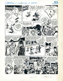 Comic Strip - René Follet | 1982 | Steven Severijn: Cowboys en de mafia: planche 33