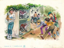 René Follet - René Follet | 1984 | Donald Duck: Roelof en het vossenjong 8 - Illustration originale