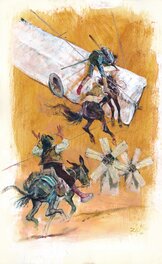 René Follet - René Follet | 1996 | Don Quichotte - Illustration originale