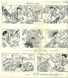 Raoul Thomen - Les aventures cocasses de Charlot - Planche originale