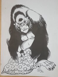 Crisse - Gorille - Illustration originale