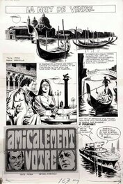 Carlo Marcello - Marcello, Amicalement Vôtre, La nuit de Venise, planche n°1, 1975. - Comic Strip