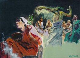 René Follet - René Follet | 1968-1971 | Les Grecs:L'oracle delphi - Illustration originale