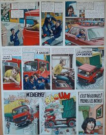 Peter Glay - Bd - MARTIN TORET et les routiers - Planche originale