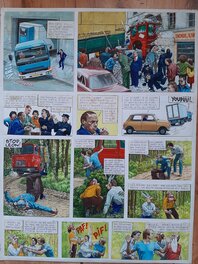 Peter Glay - Bd - Martin TORET et les routiers - Planche originale