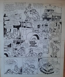 Peter Glay - Jeff Poilour et Jojo molette - Planche originale