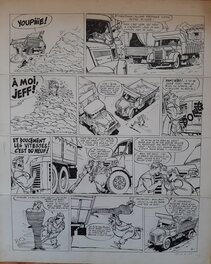 Peter Glay - Jeff poilour et Jojo molette - Planche originale