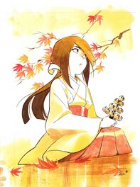Galou - Miko - Original Illustration