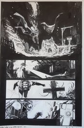 Planche originale - Curse of the white knight