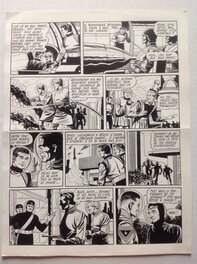 Giordan Planche Originale 9 de Meteor 90 La Terre est Folle - Bd Artima 1960