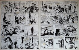 Pierre Dupuis - Marco Polo - le mystère du dragon noir pl 12 et 13 - Planche originale