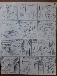 Fred - Scénario - Valentin le vagabond- L'alchimiste - Planche originale