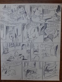 Fred - Scénario - Valentin le vagabond- L'alchimiste - Planche originale