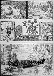 Jens Harder - Alpha – page 172 – paleozoïque – jens harder - Planche originale