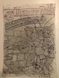 Buth - Thomas Pips - Couverture croquis - Couverture originale
