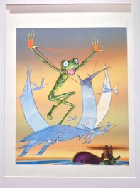 Couverture Originale de Cadelo pour son ART BOOK DECOLLAGES au Format entier (32X45 Cm).. Couverture Originale de Cadelo pour son ART BOOK DECOLLAGES au Format entier (32X45 Cm)..