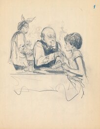 René Follet - René Follet | 1991 | La vieille folle 1 - Original art